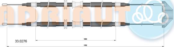 Adriauto 33.0276 - Cavo comando, Freno stazionamento autozon.pro