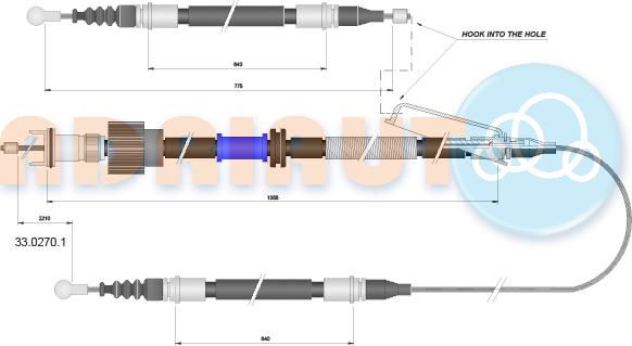 Adriauto 33.0270.1 - Cavo comando, Freno stazionamento autozon.pro