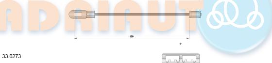 Adriauto 33.0273 - Cavo comando, Freno stazionamento autozon.pro
