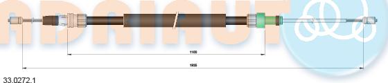 Adriauto 33.0272.1 - Cavo comando, Freno stazionamento autozon.pro