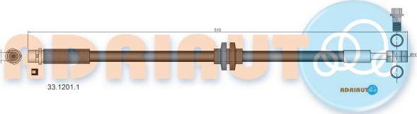 Adriauto 33.1201.1 - Flessibile del freno autozon.pro