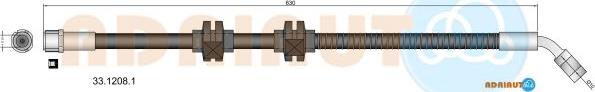Adriauto 33.1208.1 - Flessibile del freno autozon.pro