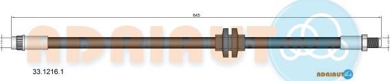 Adriauto 33.1216.1 - Flessibile del freno autozon.pro