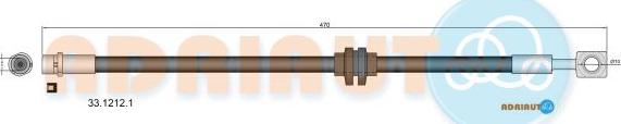 Adriauto 33.1212.1 - Flessibile del freno autozon.pro