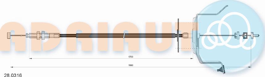 Adriauto 28.0316 - Cavo acceleratore autozon.pro