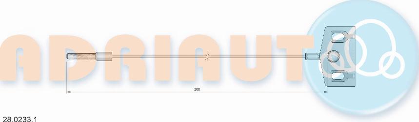 Adriauto 28.0233.1 - Cavo comando, Freno stazionamento autozon.pro