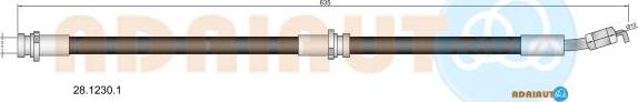 Adriauto 28.1230.1 - Flessibile del freno autozon.pro