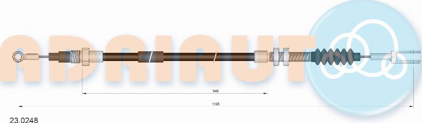 Adriauto 23.0248 - Cavo comando, Freno stazionamento autozon.pro