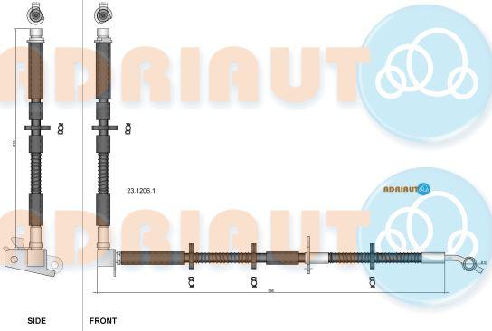 Adriauto 23.1206.1 - Flessibile del freno autozon.pro