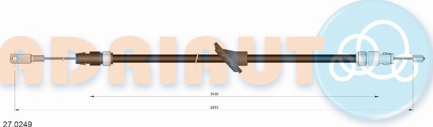 Adriauto 27.0249 - Cavo comando, Freno stazionamento autozon.pro