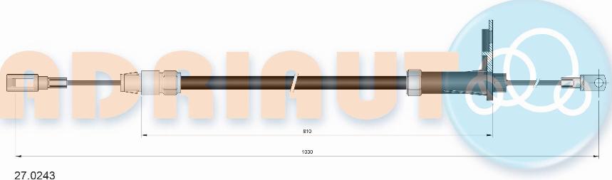 Adriauto 27.0243 - Cavo comando, Freno stazionamento autozon.pro
