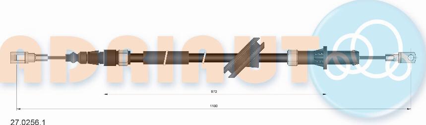 Adriauto 27.0256.1 - Cavo comando, Freno stazionamento autozon.pro