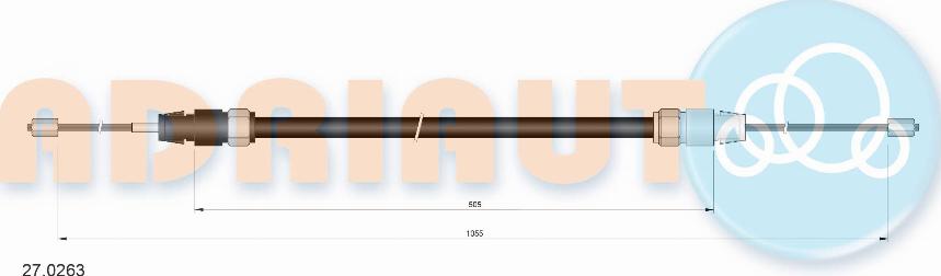 Adriauto 27.0263 - Cavo comando, Freno stazionamento autozon.pro