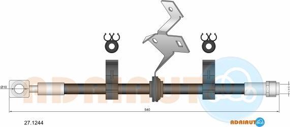 Adriauto 27.1244 - Flessibile del freno autozon.pro