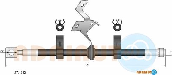 Adriauto 27.1243 - Flessibile del freno autozon.pro