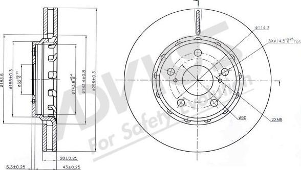 Advics A6F143B - Discofreno autozon.pro