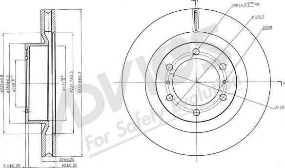 Advics A6F159B - Discofreno autozon.pro