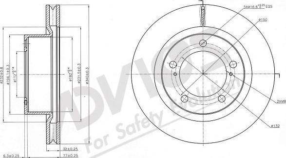 Advics A6F153B - Discofreno autozon.pro