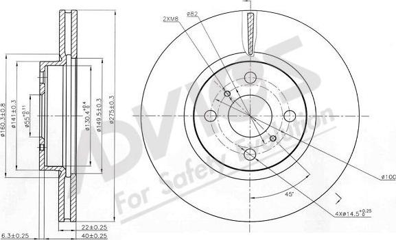 Advics A6F256B - Discofreno autozon.pro