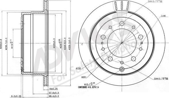 Advics A6R173B - Discofreno autozon.pro