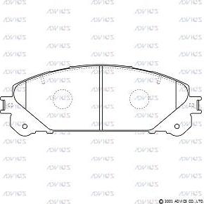 Advics SN965 - Kit pastiglie freno, Freno a disco autozon.pro