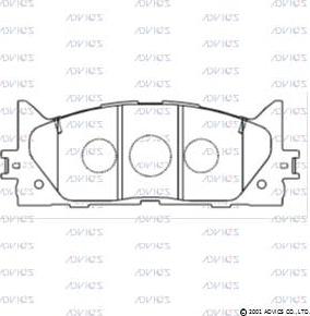 Advics SN947 - Kit pastiglie freno, Freno a disco autozon.pro