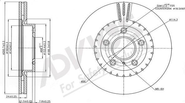 Advics B6F108B - Discofreno autozon.pro