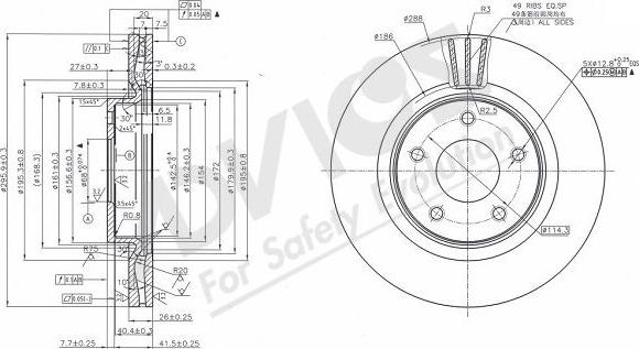 Advics B6F131B - Discofreno autozon.pro