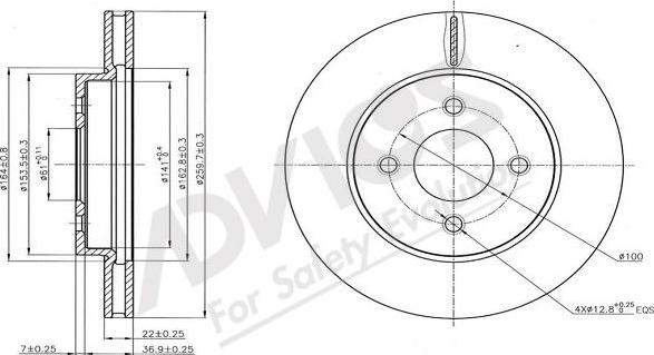 Advics B6F121B - Discofreno autozon.pro