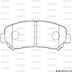 Advics B1N094 - Kit pastiglie freno, Freno a disco autozon.pro