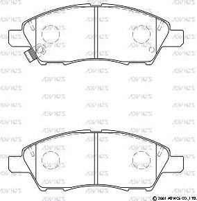 Advics B1N093 - Kit pastiglie freno, Freno a disco autozon.pro