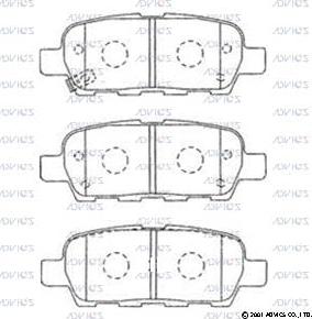 Advics SN505P - Kit pastiglie freno, Freno a disco autozon.pro