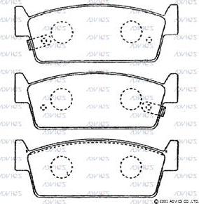 BOSCH 0 986 AB2 230 - Kit pastiglie freno, Freno a disco autozon.pro