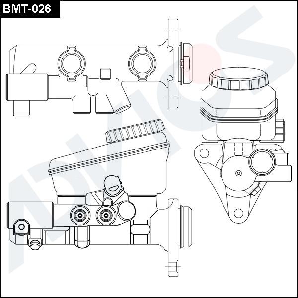 Advics BMT-026 - Cilindro maestro del freno autozon.pro