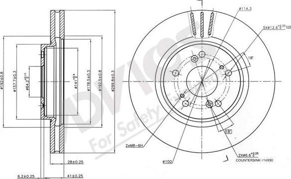 Advics C6F181B - Discofreno autozon.pro