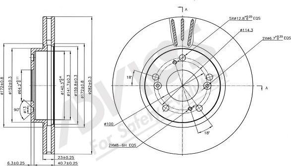 Advics C6F269B - Discofreno autozon.pro