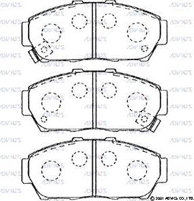 Advics C1N024 - Kit pastiglie freno, Freno a disco autozon.pro