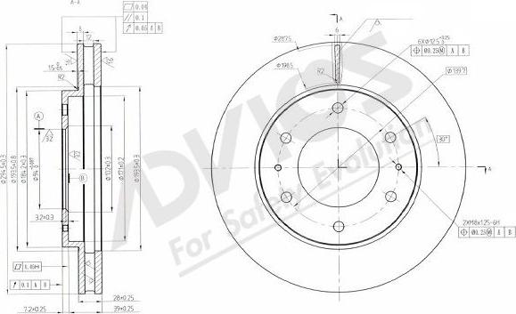 Advics D6F134B - Discofreno autozon.pro