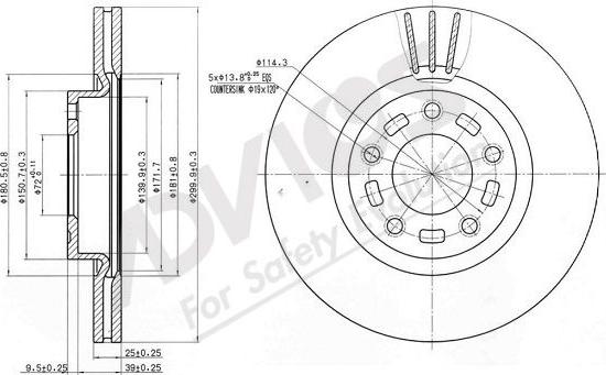 Advics E6F183B - Discofreno autozon.pro