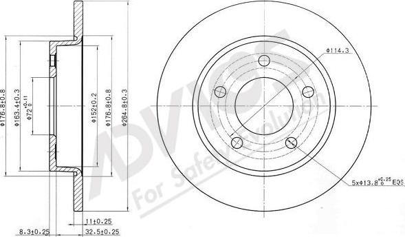 Advics E6R073B - Discofreno autozon.pro