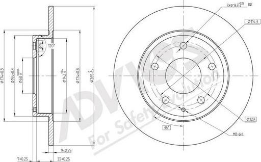 Advics E6R215B - Discofreno autozon.pro