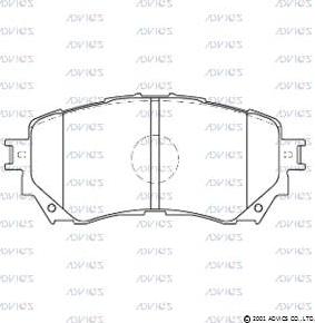 Advics SN188 - Kit pastiglie freno, Freno a disco autozon.pro