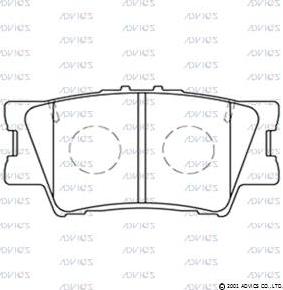 Advics SN221 - Kit pastiglie freno, Freno a disco autozon.pro