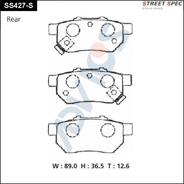 Advics SS427-S - Kit pastiglie freno, Freno a disco autozon.pro