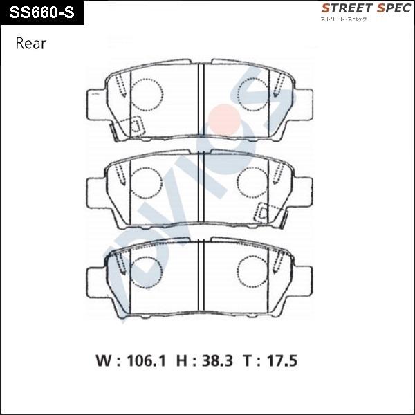 Advics SS660-S - Kit pastiglie freno, Freno a disco autozon.pro