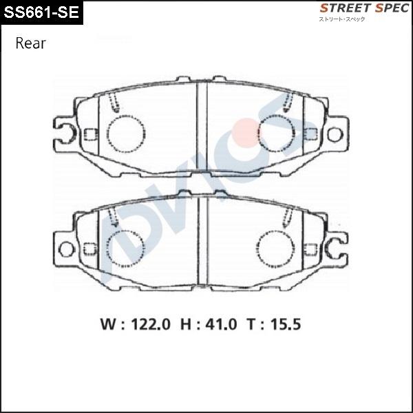 Advics SS661-SE - Kit pastiglie freno, Freno a disco autozon.pro