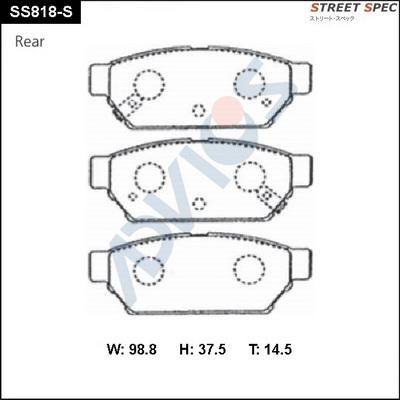 Advics SS818-S - Kit pastiglie freno, Freno a disco autozon.pro