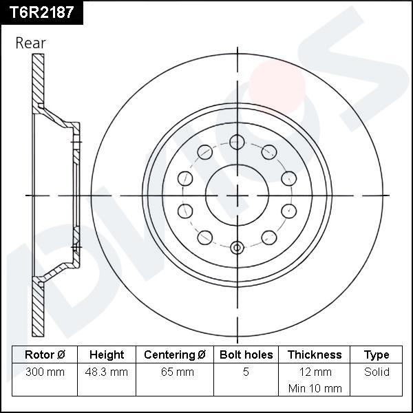 Advics T6R2187 - Discofreno autozon.pro