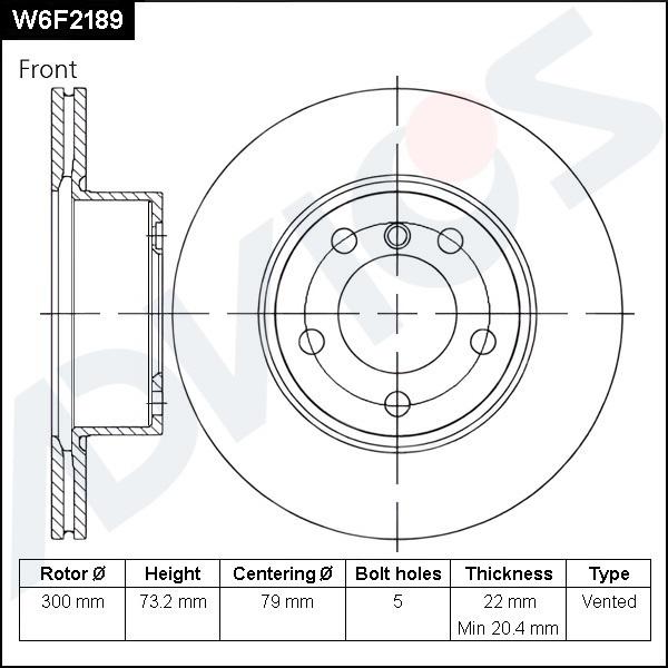 Advics W6F2189 - Discofreno autozon.pro