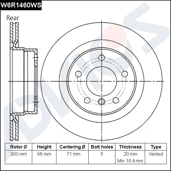 Advics W6R1460WS - Discofreno autozon.pro